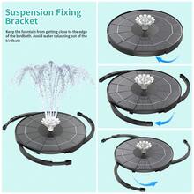 Antique Polyresin Bird Bath & Outdoor Fountain, 28 Inch Solar Powered Water Fountain, 4 Spray Patterns, Lightweight Weather Resistant Garden Stuff & Gardening Supplies, Outdoor Garden Water Feature For Patio Yard Decor - 青銅色 - 查看 6