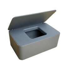 Nueva caja de pañuelos de plástico, tapa de caja de almacenamiento de toallitas húmedas, caja de almacenamiento de papel de pañuelos, dispensador de pañuelos, caja de almacenamiento de servilletas para el hogar y comedor - Multicolor - Ver 13