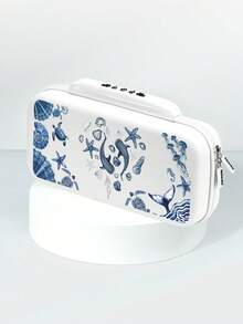 1 pieza Funda protectora con patrón oceánico, compatible con Switch2/Switch OLED, accesorio de consola de juegos de nueva generación Switch2, bolsa de almacenamiento de consola de juegos, mejor regalo para jugadores de SWITCH - Multicolor - Ver 14