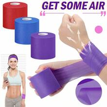 6cm X 10m Sports Medical Tape With Foam Padding – Skin-Friendly, Breathable, Easy To Tear, No Residue - Multicolor - View 1