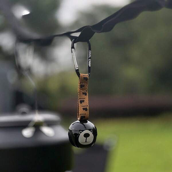 1PC Outdoor Camping Cartoon Hanging Bell Hiking Mountaineering Clip Portable Warning Decorative Small Pendant