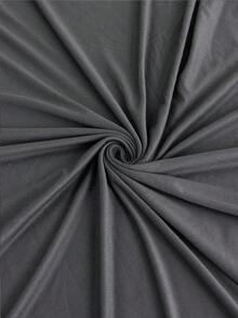 1pc Elastic Sofa Cover With Skirt Design, Modern Style Polyester Fabric, Machine Washable, Dust And Stain Resistant, All Seasons - Grey - View 9
