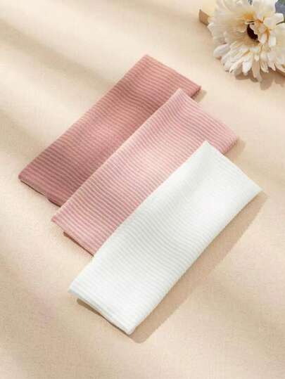 3 chiếc băng đô len đan màu trơn cho nữ