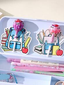 60/30/20/10 Back To School Greeting Cards And Backpack Candy Boxes, Backpack Greeting Cards, Envelopes, Back To School Gifts, Stationery, Perfect For Back To School Party, Back To School Party Decoration And Giveaways - View 3