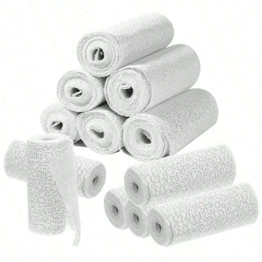 Vải gạc thạch cao đa năng làm điêu khắc, dùng quấn bụng, làm mặt nạ thạch cao, dự án nghệ thuật và điêu khắc cơ thể (5cm*270cm) - trắng - Xem 1