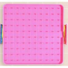 Plastic Double-Sided Geoboard, Geometric Shape Nail Board, Shape Nail Board. Synchronized Teaching Tool. [Includes 10 Rubber Bands And Diagrams]Math Teaching Tool Set. - Multicolor - View 12