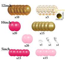 103pcs Leopard Print Balloon Arch Wreath Set, Includes Bright Pink, Pink, Gold, Leopard Print, And Sequined Foil Paper Latex Balloons, Perfect For Birthday Parties, Baby Showers, Bridal Showers, Bachelor/Bachelorette Parties, And More. - Multicolor - View 3