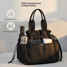 2026 New Drawstring Insulated Lunch Bag, Large Capacity Portable Handheld Cooler Tote Bag, Easy To Clean And Reusable, Suitable For Office Work, Daily Commute, Picnic, Outdoor Use - Multicolor - View 2