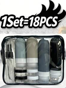 Silicone Travel Refillable Bottle Set - Refillable Shampoo, Lotion And Cosmetic Containers | Includes Portable Storage Bag And Spray Bottle, Lightweight Durable Stylish, Suitable For Travel, Toiletries, Daily Use, Vacation Essentials, Back To School - Multicolor - View 12