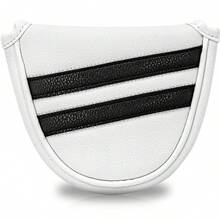 Funda de Cabeza de Palo de Golf Minimalista de Doble Polo, Funda de Cabeza de Putter de Golf, Funda de Putter de Diseñador, Material de PU Bordado Premium, Adecuada para Palos de Golf, Excelente Opción de Regalo - Multicolor - Ver 2
