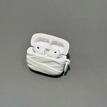 1pc Cartoon White Bandage Mummy Creative Pro 3 Wireless Bluetooth Earphone Protective Case 4 Cute Soft Shell 1/2/3/4 Generation - Multicolor - View 2