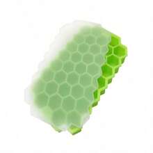 1pc 37 Cavity Hexagonal Ice Cube Tray, Flexible Silicone Ice Mold, Easy Release Ice Maker For Freezer, Ideal For Whisky Cocktail Soft Drinks, Essential Kitchen Accessories - Multicolor - View 11