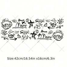 Graffiti Bicycle Frame Stickers | Matte PVC Material, Self-Adhesive, High Impact Resistance And Wear Resistance - Personalized Stickers - View 4