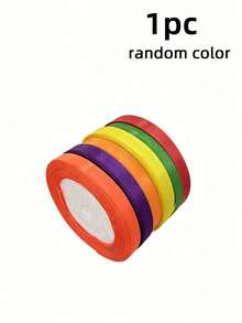 Satin Ribbon Gift Wrapping Silk Ribbon, Multi-Color Options Suitable For Gift Wrapping, Wedding Decoration, Floral Arrangement And Handmade Crafts - Gift Wrapping Essentials | Elegant Satin Ribbon | - View 9