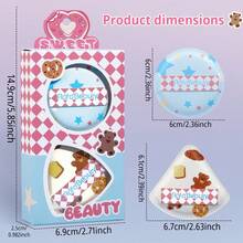 MONKIDS 2件組化妝蛋套組，高彈性柔軟觸感，適用底妝與散粉全臉上妝，乾濕兩用便攜化妝蛋，方便旅行攜帶，適合所有膚質 - 彩色 - 查看 12