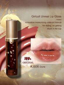 Girlcult Unreal 唇釉 J806Dune 3.5ml/0.12fl.Oz 高光澤亮片液態唇釉，高顯色保濕輕盈配方，持久不褪色亮澤妝效，打造平滑光澤豐潤唇感，日常佩戴 C-Beauty 唇釉禮物 - J806Dune - 查看 2