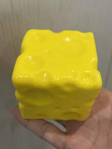1個 7cm 正方形超薄起司球捏捏樂玩具，TPR 外殼慢回彈，無填充，DIY 起司皮擠壓玩具，生日/萬聖節禮物，完美禮物，青少年壓力緩解禮物 - 彩色 - 查看 9