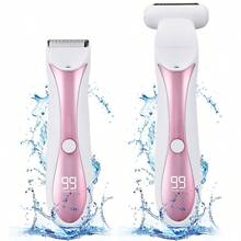 Pink And White 2-In-1 Trimmer, Dual-Purpose USB Rechargeable, With Digital Display And Base, Designed For Personal Style, Perfect For Self-Use Or Gifting, 500mAh Battery Capacity - Upgraded Version - View 5