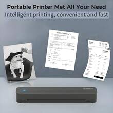 Printer Tanpa Tinta Portabel ORICO-A4, Cetak Hitam Putih, Tidak Membutuhkan Tinta, Terhubung ke Smartphone untuk Mencetak, Mendukung Kertas Termal 210-216mm, Baterai Terintegrasi, Kecepatan Cetak Cepat, Cocok untuk Penggunaan di Rumah, Kantor, dan Luar Ruangan, Ringan dan Portabel - MultiWarna - View 7
