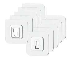 Reusable Transparent Seamless Heavy Duty Adhesive Wall Hooks For Kitchen Bathroom Office Window - Multicolor - View 1