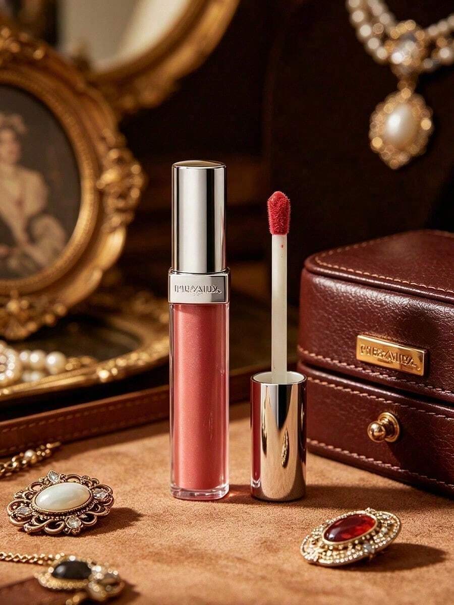 Designer PRADA Beauty Plumping Mirror Lip Oil #R221 Nude Pink Shade Repair Lip Lines Versatile Lip Cosmetic PRADA-3614274178180 - R221 - View 1