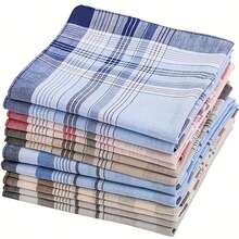 3/6pcs/Stylish Distressed Sweat-Absorbent And Stain-Resistant Handkerchief, Soft Suit Pocket Square Sweat Towel, Vintage Retro Small Square Handkerchi - Multicolor - View 3