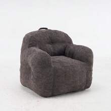 Modern European-American Style Beanbag / With Armrests / Plush Look Beanbag / No Assembly Required / Suitable For Living Room, Bedroom And Reading Corner - 深灰色 - 查看 9
