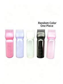 Plastic Hair Dyeing Bottle With Comb Teeth & Scale Mark, Thickened Hair Coloring Bottle For Salon Home Bathroom Decor Fall Decor Back To School - Multicolor - View 11