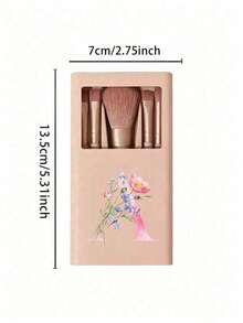 Set Kuas Makeup Portabel dengan Cermin, Desain Huruf Bunga Serangga, Set Kuas Makeup dalam Kotak, Set Kuas Makeup Multifungsi, Kotak Makeup dengan Cermin, Kuas Makeup Mini Multifungsi, Kuas Alas Bedak, Kuas Perona Mata, Alat Makeup untuk Pemula, Rak Penyimpanan Kuas Makeup Campuran, Set Kuas Makeup, Hadiah Praktis untuk Dibawa untuk Anak Perempuan, Set Alat Makeup Ideal, Perlengkapan Perjalanan Portabel, Perlengkapan Penting untuk Perjalanan - MultiWarna - View 9