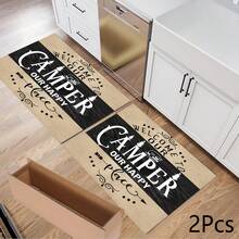 1 pieza Alfombrilla de drenaje/absorbente/secado con estampado minimalista para cafetera y vajilla - Protector de escritorio de poliéster absorbente con respaldo de goma antideslizante, para decoración de encimera de cocina - Mantel individual para bar en casa y mesa de comedor - Multicolor - Ver 12