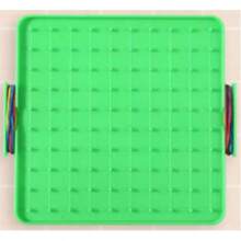 Plastic Double-Sided Geoboard, Geometric Shape Nail Board, Shape Nail Board. Synchronized Teaching Tool. [Includes 10 Rubber Bands And Diagrams]Math Teaching Tool Set. - Multicolor - View 10