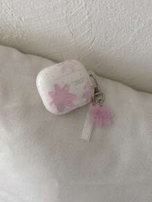 Casing Pelindung Earphone Polka Dot Girl Lily Flower 4 Baru Pro 3 Pelindung Earphone Generasi ke-3 Casing Earphone Generasi ke-2 dan ke-3 Versi Peredam Kebisingan Generasi ke-3 dan ke-4 Lucu - Baby Pink - View 4
