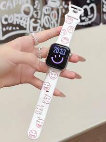1 Stück Jungen & Mädchen Uhrenarmband kompatibel mit AppleWatch Series SE/1/2/3/4/5/6/7/8/9/10/11 Ultra 40mm 41mm 42mm 44mm 45mm 49mm alle Größen, weich & bequem, einfach zu tragen modisches Smartwatch Ersatzarmband, modisches Smartwatch Zubehör, Schulanfang Saison - Verschiedenfarbig - Übersicht 7