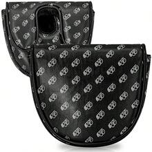 1pc Printed Golf Putter Headcover, Semi-Circular Mallet Style Putter Cover, PU Material, Suitable For Most Golf Brands - Multicolor - View 7