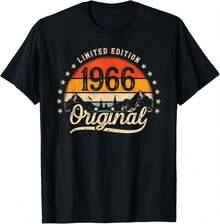 Lokale Lager,Marque,Limited Edition Original 1966 Vintage 60th Birthday Man T-Shirt - 黑色 - 查看 5