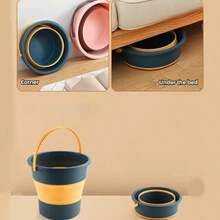 Ember Silikon Lipat Portabel 17L/10L/5L dengan Tutup, Cocok untuk Mencuci Mobil, Memancing, Kamar Mandi, Berkemah, Aktivitas Luar Ruangan, Penggunaan di Rumah, dan Penyimpanan Peralatan - Beraneka warna - View 5
