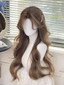 alicegarden 28 Inch Lace Front Wig, Natural Wavy Style, Stunning Brown, Middle Part Design, Suitable For Women's Daily, Party, Cosplay Use, Natural And Durable, Women's Wig Gift (Accessories Not Included), Halloween - Brown - View 1