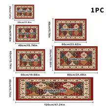 1 pieza Tapete secador de platos, tapete para cafetera, elegante patrón floral tradicional retro, diseño exquisito de bloques de color, fuerte absorción de agua, adecuado para mesa de comedor, cafetería y cocina, tapete de drenaje multiusos, regalo para el hogar, decoración de mesa - XYLSD-646 - Ver 16