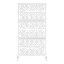 Garden Courtyard Decorative Panels, Privacy Screen Fence Panels, Screens, Private Space Style Tools, Hollowed Out Vertically Placed Privacy Screens - White - View 11