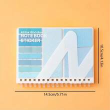 This Sticky Note & Notebook Combo Set Is Convenient To Use, With A Soft And Elegant Morandi Color Palette That's Perfect For Students. The Notebook Features A Self-Adhesive Design, Making It Stylish And Practical For Use As A Student Message Board Or Office Sticky Notes. - one-size - View 2
