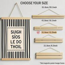 1pc Irish Quote Wall Art Picture "Suigh Síos Le Do Thoil" Typography Canvas Print Paintings|Minimalist Black White Home Decor For Bedroom,Living Room Or Dining Room,Scandinavian Funny Quote Poster,Gift For Her/Him,Unframed/Hanging Poster/Framed - Pattern 3 - View 12