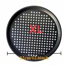 1 pieza/Set de 4 piezas, Bandeja para hornear pizza de acero al carbono con orificios de ventilación, adecuada para chefs aficionados y panaderos profesionales - Multicolor - Ver 13
