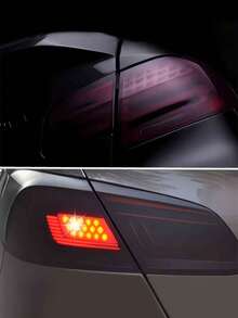 30cmX100cm Matte Smoked Black Light Film Car Tail Light Sticker Fog Light Decorative Film Frosted Black Light Film - A - View 3