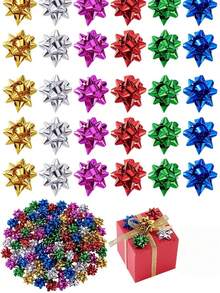 Metallic Balloon Decoration Ribbon, Gift Wrapping Ribbon, Balloon Tie, Colorful Bows, Suitable For Party, Wedding, Birthday, Celebration, Gift Wrapping, Ribbon, Halloween, Christmas, Graduation Season Gift Wrapping Supplies - Multicolor - View 4