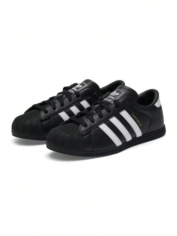 Adidas阿迪達斯三葉草男女2026全新復古經典貝殼頭薄底板鞋KI6824 - 黑色 - 查看 1