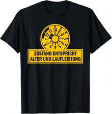 Lokale Lager,Marque,Funny - Condition Corresponds To Age And Mileage T-Shirt - 黑色 - 查看 1