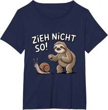 Lokale Lager,Marque,Sloth Humour Saying Zieh Nicht So Entspannter Lebensstil T-Shirt - 黑色 - 查看 4