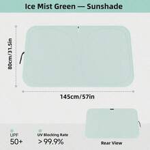 Car Sunshade, Large Size Car Front Windshield Sunshade, Foldable Front Window Sunshade With Storage Bag, UV Protection Heat Insulation Cooling Cover, Sedan, SUV, MPV, Van, Truck Interior Dashboard Protector, Summer Car Accessories, Car Travel Essentials - Multiple Styles - View 13
