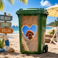 Peel And Stick Waterproof Trash Can Stickers Set – Funny Animal Garbage Bin Decals Outdoor Wheelie Bin Makeover Garden Patio Yard Decor Removable Vinyl Sticker Home Exterior Decor - Fun Trash Can Sticker - View 5