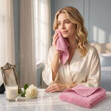 6/12/22 Pack Basic Multi-Color Version Hand Towels For Bathroom, Soft Absorbent Towel Set For Face Spa, Gym & Kitchen, Exquisite Boxed Design, Suitable For Gift-Giving And Daily Use - Blue + Green - View 2